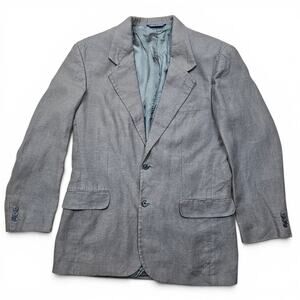 EDDIE BAUER 100% Belgian Linen Sport Coat Men's 38R 2 Button Elevated Minimalist
